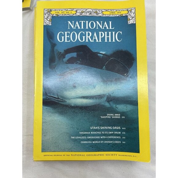 Nat Geo Mag Lot Jan–Jun 1975 Vtg Issues Set Slipcvr Earth Travel Geo - Picture 13 of 16